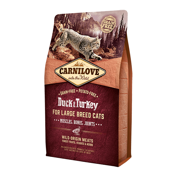 Duck & Turkey Cat Food for Large Breeds