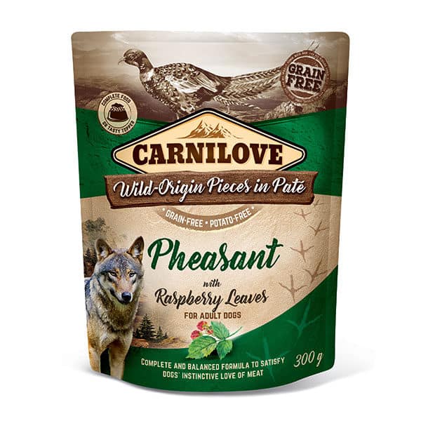 Pheasant with Raspberry Leaves Wet Dog Food
