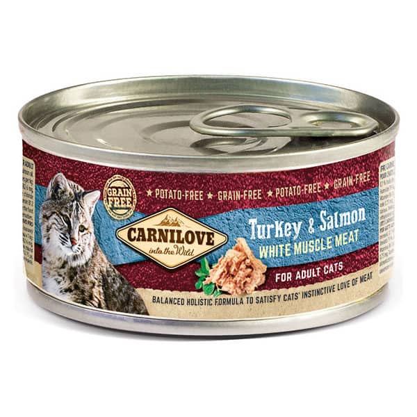 Canned shop cat food