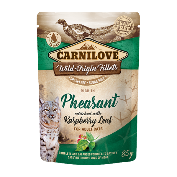 Carnilove Pheasant Enriched with Raspberry Leaves Wet Cat Food