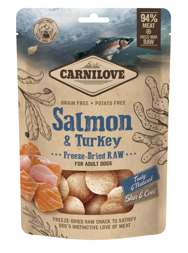 Carnilove True Fresh Raw Freeze Dried Salmon Turkey Treat